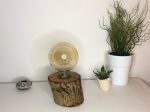 Lampe en bois massif et brut unique