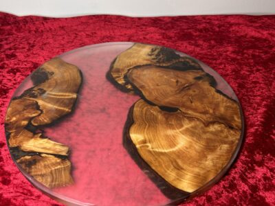 Planche à tapas résine d'époxy transparente