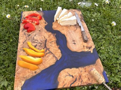 Planche Tapas époxy et olivier