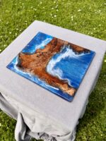 Planche à tapas en résine effet mer – Image 4