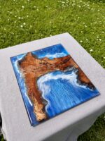 Planche à tapas en résine effet mer – Image 2